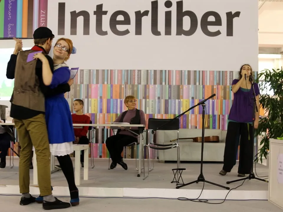Interliber 2016., promocija slikovnice Koka koja je sve gledala svisoka: izvedba na pozornici Interlibera